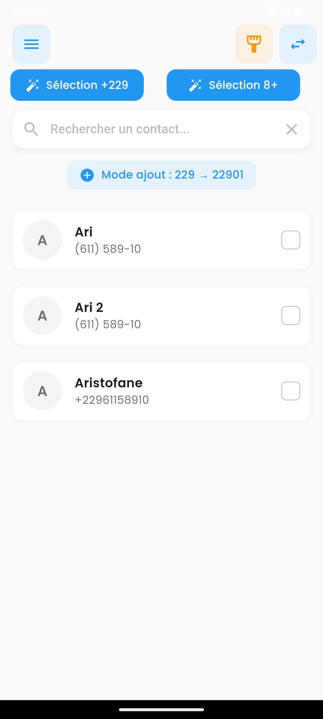 Interface de conversion